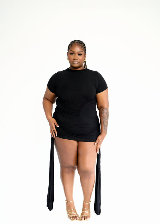 Amara Ruched Mini Skirt