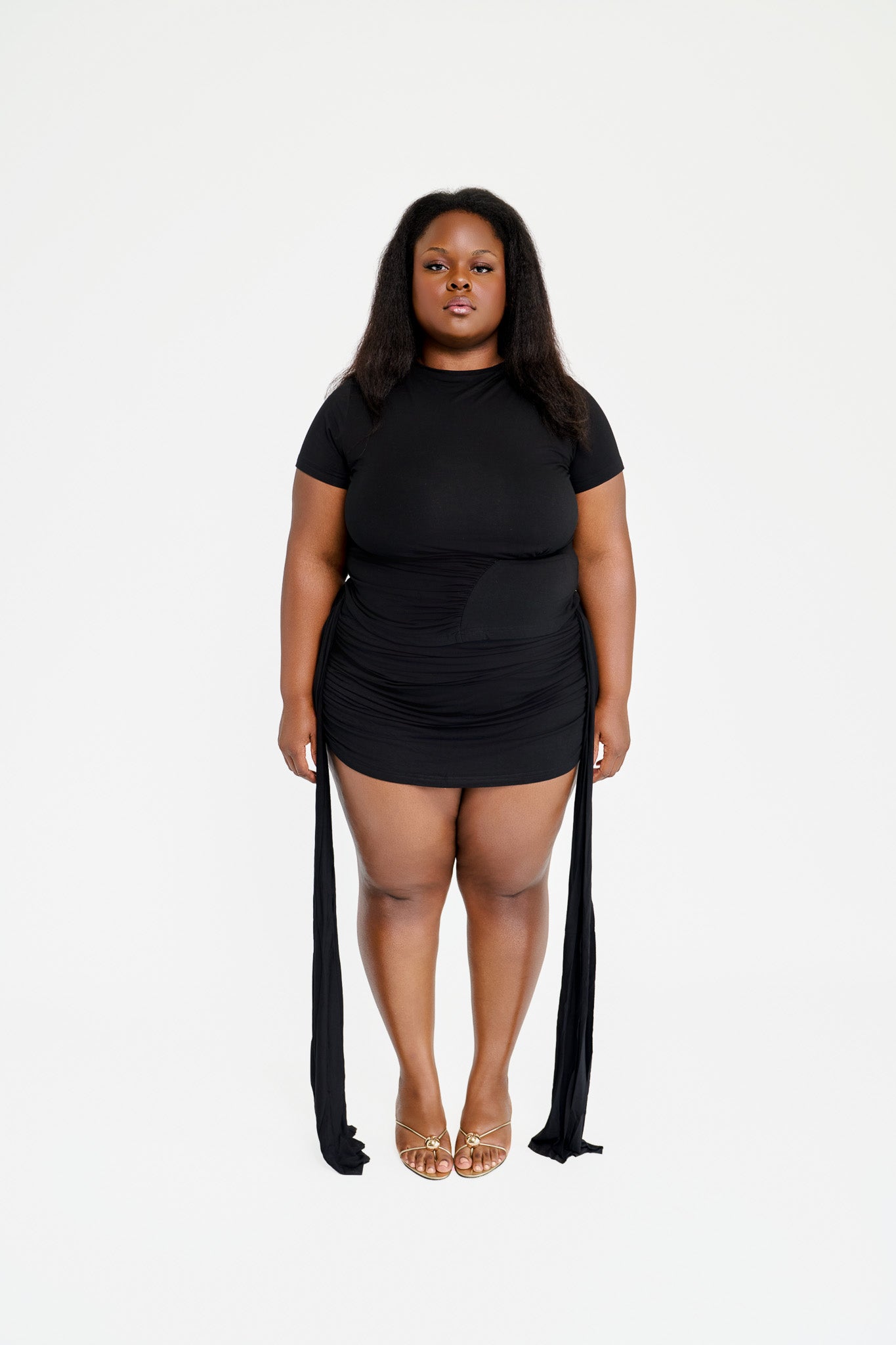 Amara Ruched Mini Skirt