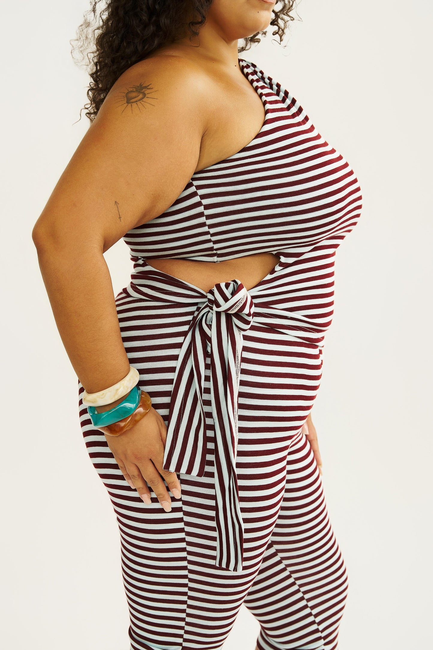 Avery One-Shoulder Tie Top
